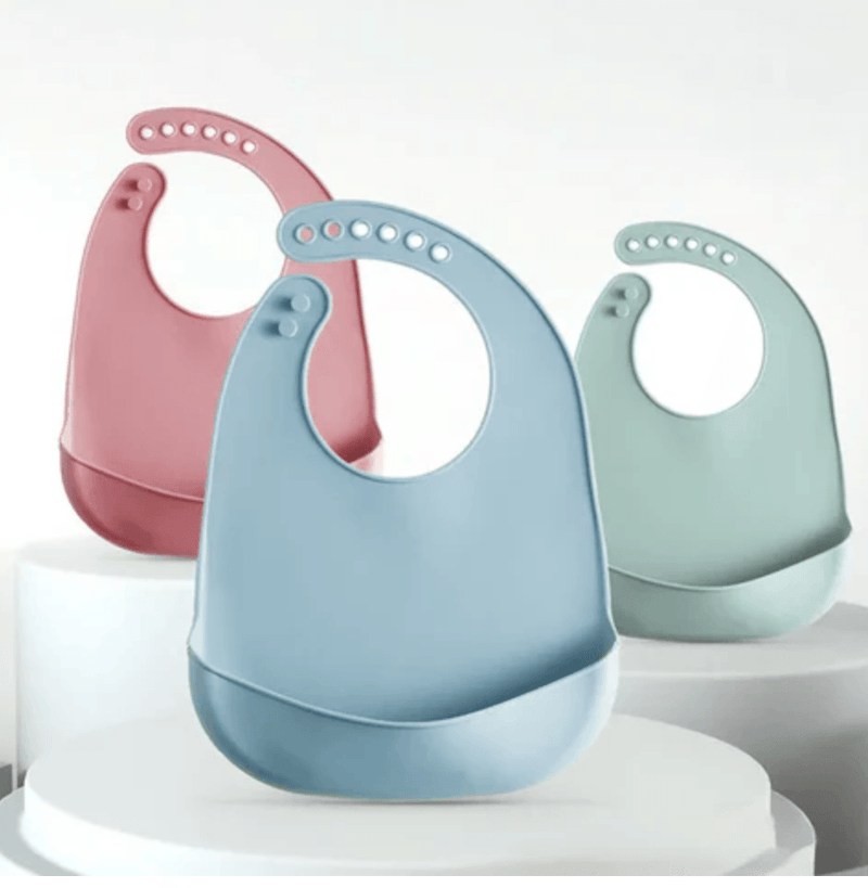 Babador de Silicone Impermeável para Bebê
