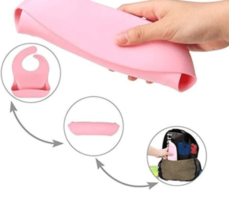 Babador de Silicone Impermeável para Bebê