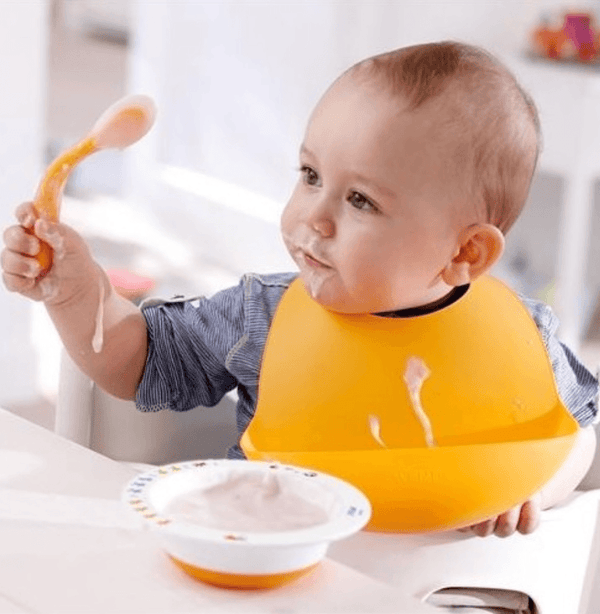 Babador de Silicone Impermeável para Bebê