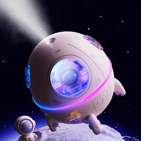 Umidificador De Ar Astronauta 220 ml LED Purificador De Ar